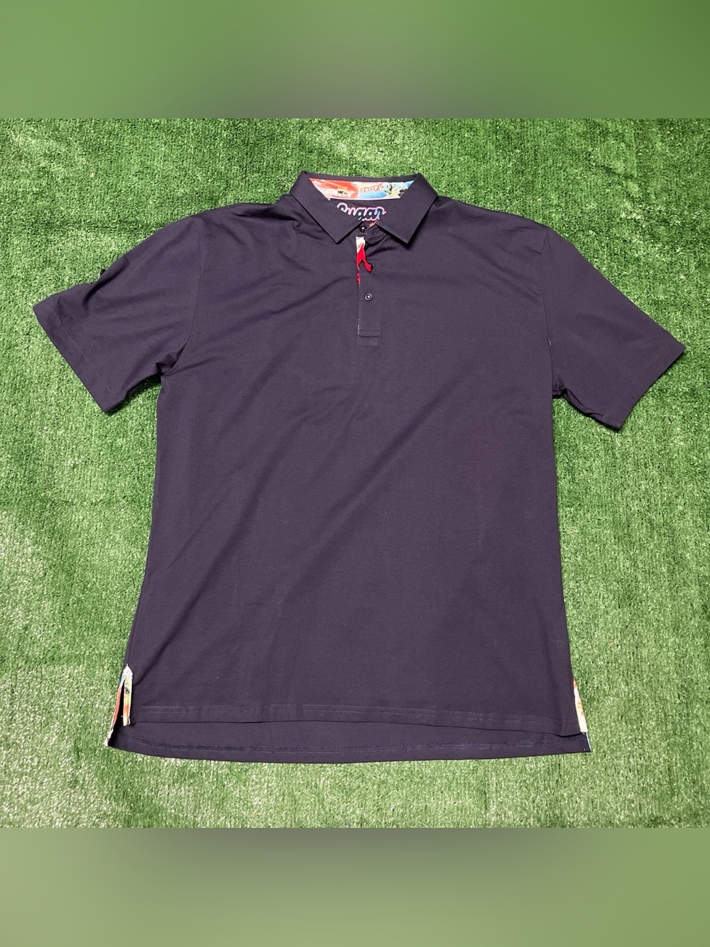 Sugar Navy Polo with Subtle Contrast Trim